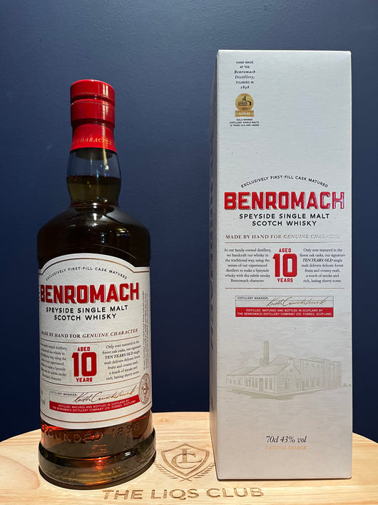 Benromach 10yr old  43%abv   70cl