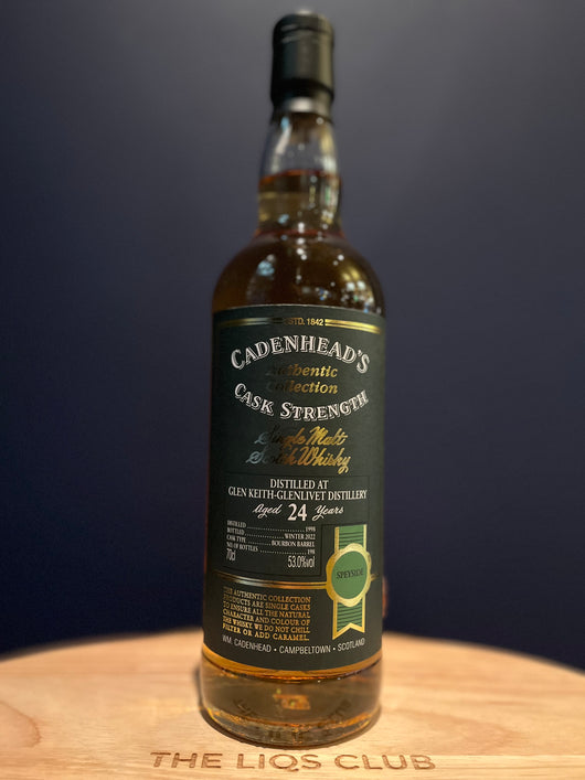 Cadenhead's Glen Keith-Glenlivet  24yr. old  53%ABV   70cl