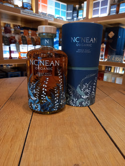 Nc'nean organic single malt   46% abv   70cl   non-chill filtered  / natural colour / vegan friendly / gluten fre